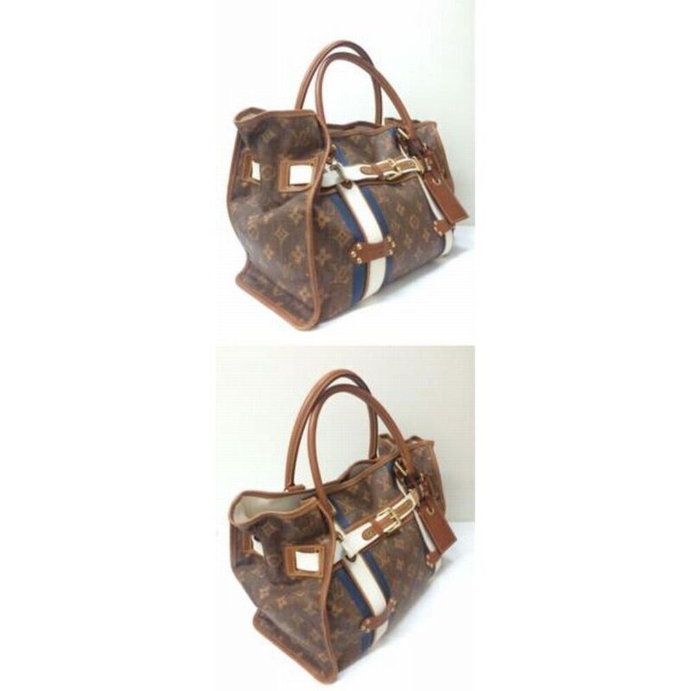 Louis Vuitton Monogram Tiss Marron Sac Laureille Tote Bag - Picture 2 of 5